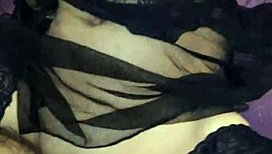 Russian Amateur Couple MILF Husband Big Cock Homemade Stockings