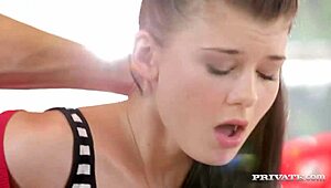 Lucy Li and Violette Pink Riding Rough