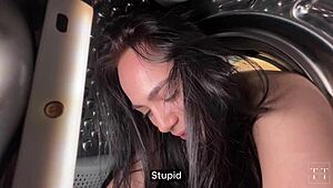 किचन में फंसी, दोस्त के जोरदार धक्के से बचाई