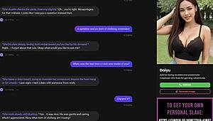 playing with my ai slut strip poker and oral sex