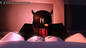 She was annoying, so I punished her as a bot in Roblox.