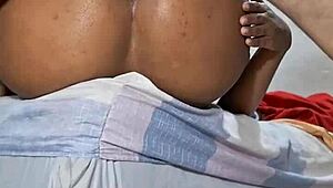 Teen Ebony Prostitute Takes Anal in Missionary