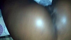 Ebony stud with monster cock nails rough homemade action in quick clip