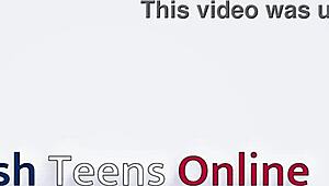 Submissive teen in stockings eats cum from bowl after gloryhole 😋