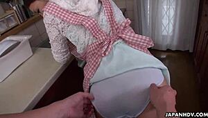 Japanese Kyoka Makimura Finger Fucked and Sucks Cock with Lover Uncensored.