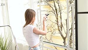 Stunning Cleaner Tiffany Tatum Takes Messy Facial from BBC Client in Wild Action