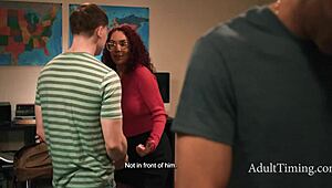 Busty Teacher Kiki's Affair Turns Into Blackmail and Hardcore Double Penetration