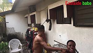 damn! my landlord’s daughter begged for hardcore outdoor banging with ebony bbc!