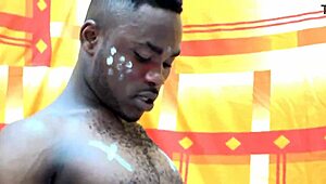 village girl casting interview outdoors