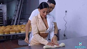 Mariana Martix and Max Betancur Fill My Ass with Hot Cum After Baking