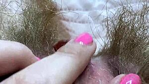 New girl shows off extreme closeup of huge clitoris rubbing. Her orgasm dripped everywhere.