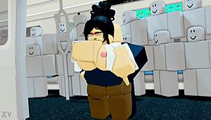 Big Tits Girl Fucks Monster Cock On Metro!