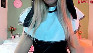 here's a wild fantasy of guided jerk off instructions with your rebellious blonde novice