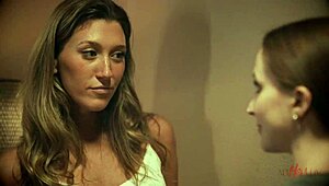 Lesbian couple, wanna sneak sex while step-mom sleeps nearby?