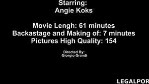 3 on 1 FIRST DAP! Angie Cocks Takes 6 CUMSHOTS with Clear Gape!