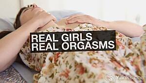 Hey, watch chesty milf Camille Rose get off solo!