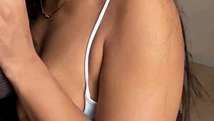 Sloppy BLOWJOB on camera during video call with husband -amateur nysdel-