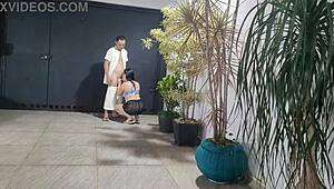 dude, risky banging with my neighbor in the garage while hubby’s showering!