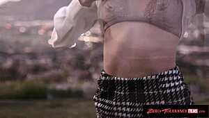 Nerdy blonde babe with glasses loves getting pounded hard. ZeroToleranceFilms captures every wild moment.