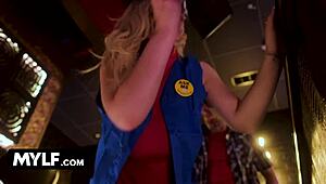 Wow, first day at work banging hot blonde with perfect natural tits!