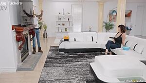 Fucking Movie Night with Little Puck - Brazzers Discount