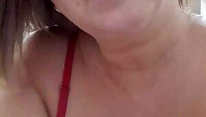 Mature Blonde With Big Natural Tits And Pussy Lips Masturbates In Shorts