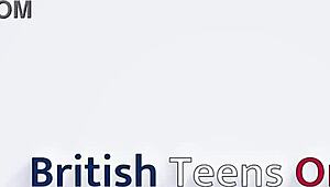 Submissive teen in stockings eats cum from bowl after gloryhole 😋