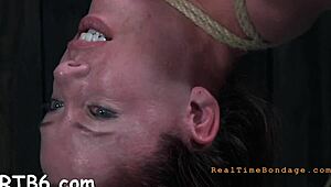 Beauty getting punished for her horny shaved cunt with wild fucking?