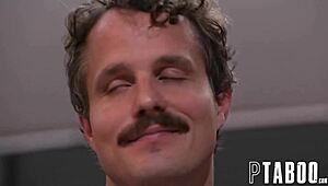 married couple got so horny they fucked right on the stairs of their house