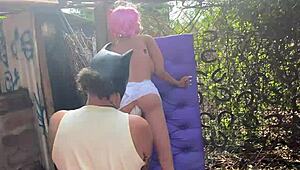 Damn! Blonde sex toy gets her ass drilled again!