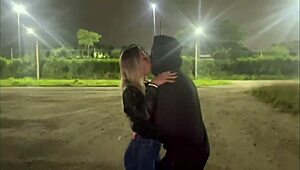 Watch my wife fuck another guy in public in front of me.