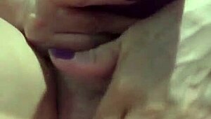 intriguing-neutral Old lady caught in solo play moment