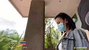 Johntronx creampies a young Thai milf with killer blowjob skills