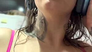 I'm fucking my stepdaughter's grandma during her online video call