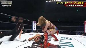 syuri battles giulia for world of stardom championship at dream queendom