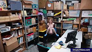 Skinny shoplifter caught by officer