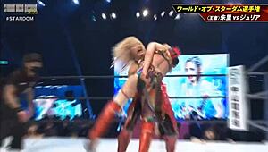 syuri battles giulia for world of stardom championship at dream queendom