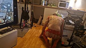 Kit Willer Rips His Ass Wide Open in the Kitchen for Honey's Cock to Cum