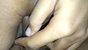 I helped my horny friend by sitting her on my penis and fucking her hard until orgasm