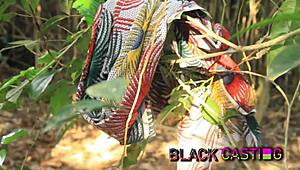 Lucky farmer nails petite tiny teen to outdoor orgasm rush