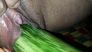 Amateurs Tease Big Pussy With Fruit And Hard Cock