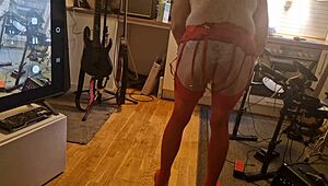 Kit Willer Rips His Ass Wide Open in the Kitchen for Honey's Cock to Cum