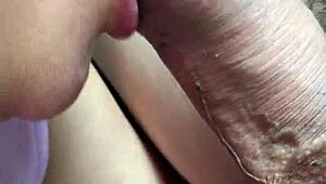 Chinese wife pours yogurt on cock and licks it off. A wild blowjob story unfolds.