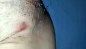 enjoying a liquid lunch with my wife at home