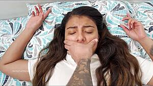 Shh! Don't Scream - Stepbrother Pounds Stepsister's Ass Hard