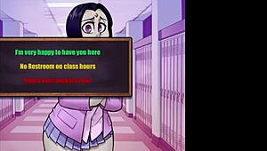 Raven schoolgirl gets her big ass destroyed by monster cock in anal sex