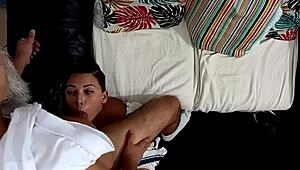 Hey, you bad maid, take this spanking and facial as punishment