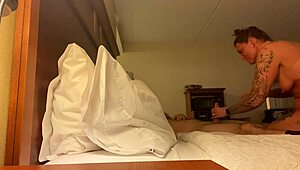 Gamer white girl begs to cum inside, moaning loud.