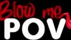 tiny ebony babe deepthroats white cock in pov