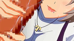 Hentai big tits milf sucks huge cock with raw passion